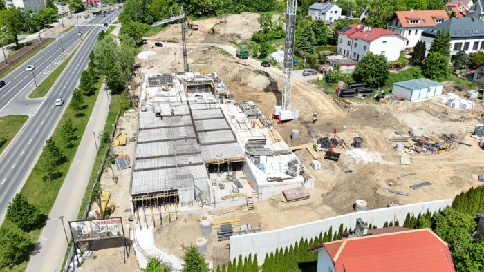 Budowa osiedla Tempo sukcesywnie nabiera wysokości.