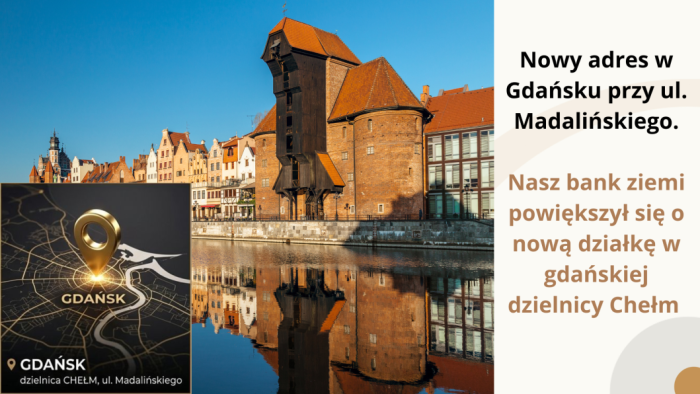Nasz bank ziemi powiększył się o nową działkę w gdańskiej dzielnicy Chełm.