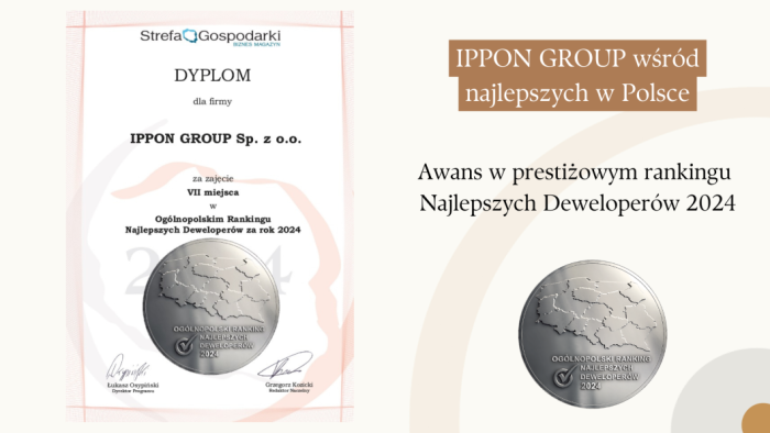 IPPON GROUP wśród najlepszych w Polsce! Awans w prestiżowym rankingu deweloperów